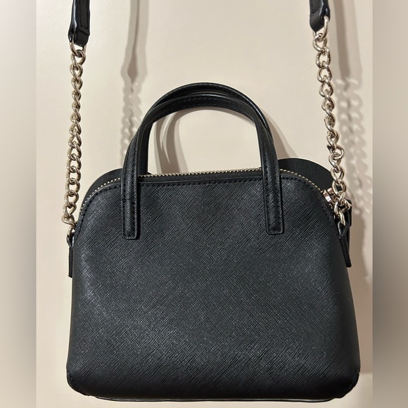 Kate Spade Black Leather Minnie Mouse Mini Maise Crossbody Bag - Picture 3 of 6